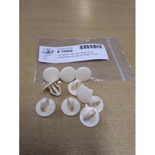 Trim panel clips light beige (10 pieces)