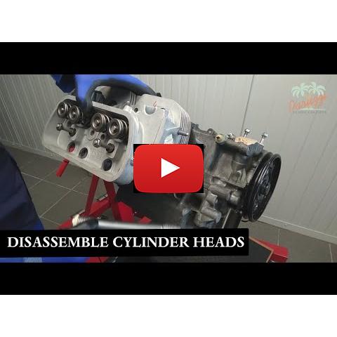 Engine overhaul - video 15<br />disassemble cylinder heads
