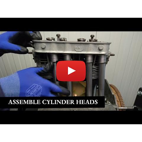 Engine overhaul - video 17<br />assemble cylinder heads
