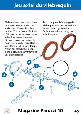 jeu axial du vilebrequin