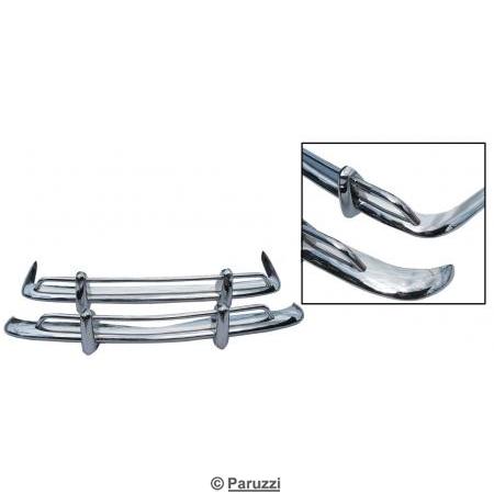 Pra-choques em Inox polido para carros de exportao (par) 