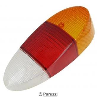 Taillight lens European amber/red/clear (each)