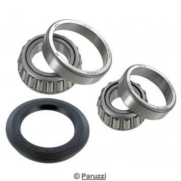 Front wheel bearing kit for drum brakes one side 