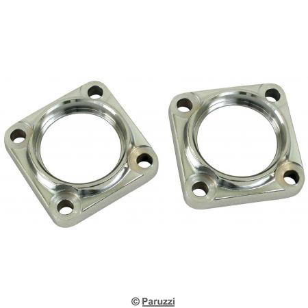 Rear axle bearing caps chrome IRS (per pair)