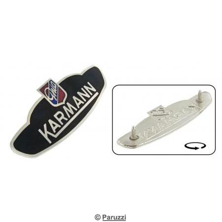 Fast `Karmann`-emblem (hyre frontpanel)