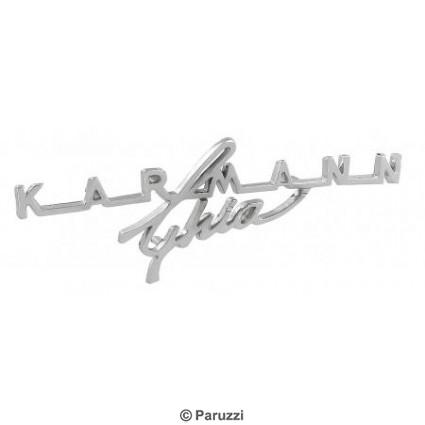Dash emblem `Karmann Ghia` script