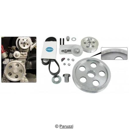 Serpentine belt pulley system