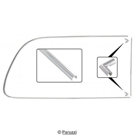 Zijruitsierlijst aluminium met tochtruitje rechts achterzijde

