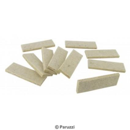 Fuel tank protection fibre pads (10 pieces)