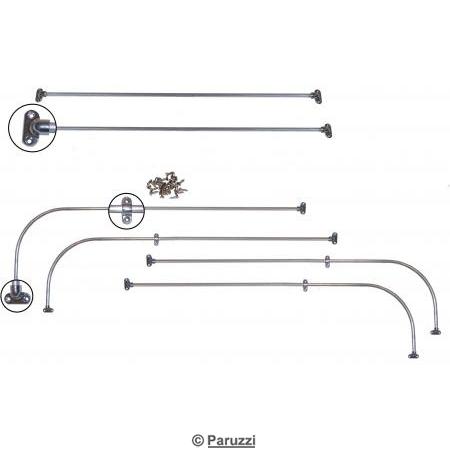 Tringle de protection de glace/jailbar pour 2 glaces latrales et arrire
