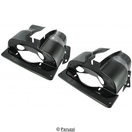 Black cylinder shrouds (per pair)