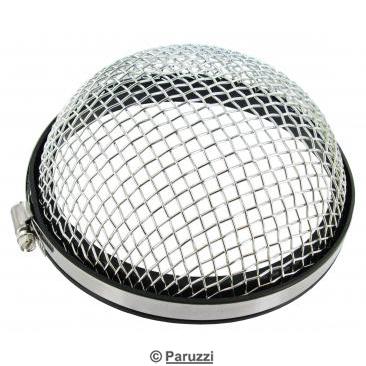 Chrome air intake screen