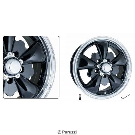 EMPI GT-5 velg hoogglans zwart (per stuk)
