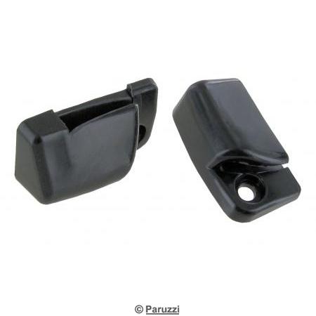 Sun visor clips zwart (per pair)