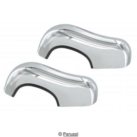 Chrome plated stainless steel bumper guards (per pair)