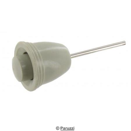 Wiper switch knob with washer button silver beige