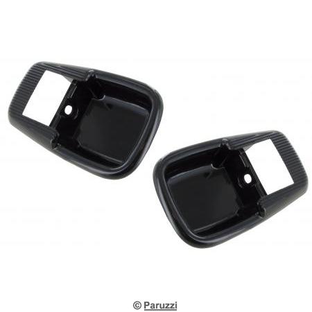 Door pull trim frame black (per pair)