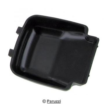 Insert door latch cover plate black (each)