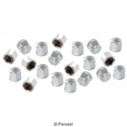 Chromed wheel bolt caps per (20 pieces)