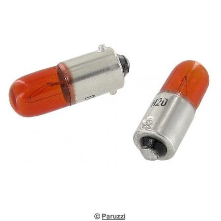 Ampoules de clignotant orange/ambre 12 volts, la paire
