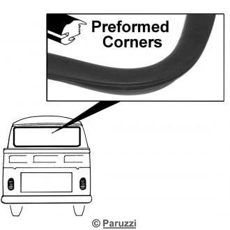 Rear window seal standard