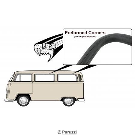 Side window seal deluxe without vent window