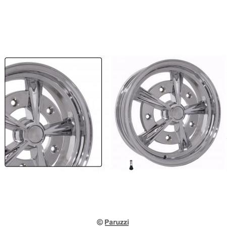 Jante/roue du type Radar avec cur chrom (la pice)
