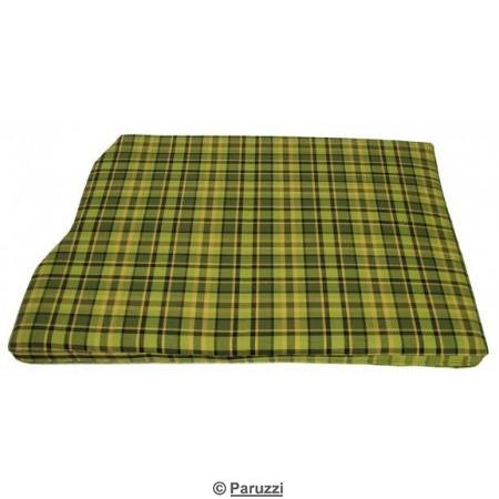 Motorruimte matras hoes, 1280 mm breed, geruit groen/geel
