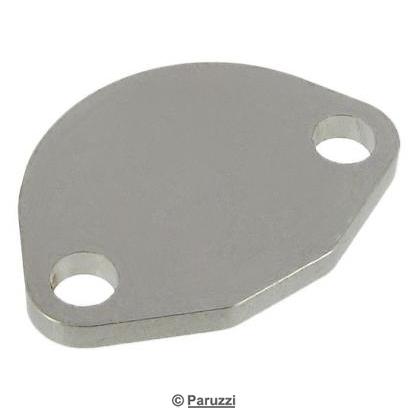 Fuel pump block-off stainless steel