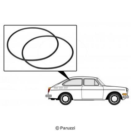 Cal-look side window seals (per pair)