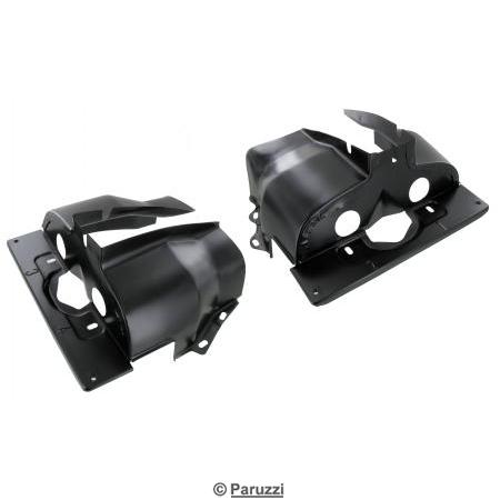 Black cylinder shrouds (per pair)