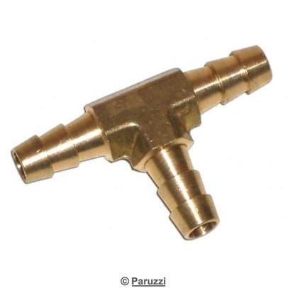 Fuel hose connection T-piece (brass)