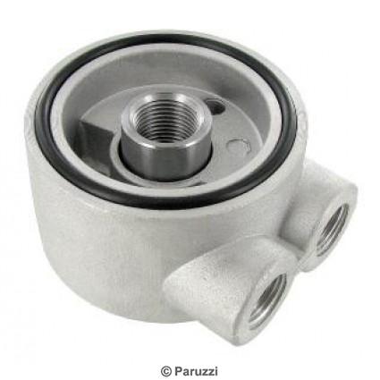 Radiador de leo adapter between oil filter e bracket