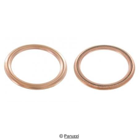 Inlet manifold or oil pressure plunger locking screw gasket rings (per pair)