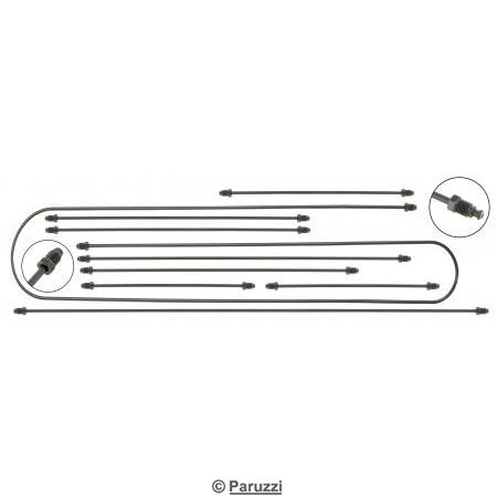 Brake line kit for disc brakes (9-part)