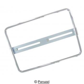 Chromed aluminum license plate holder 