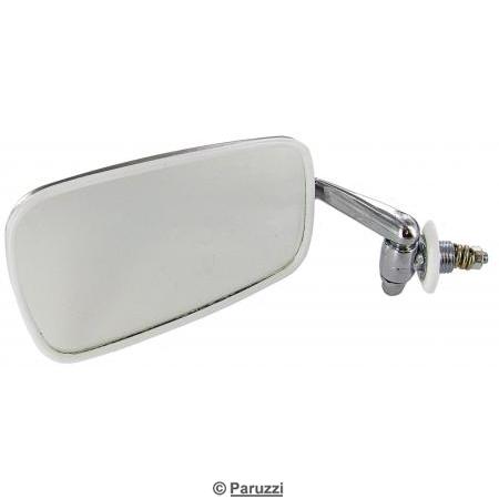 Exterior mirror C-quality chromed steel left