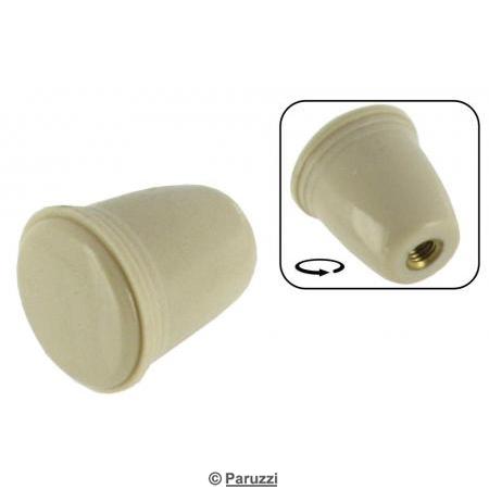 Choke, light switch or ashtray knob ivory (each)