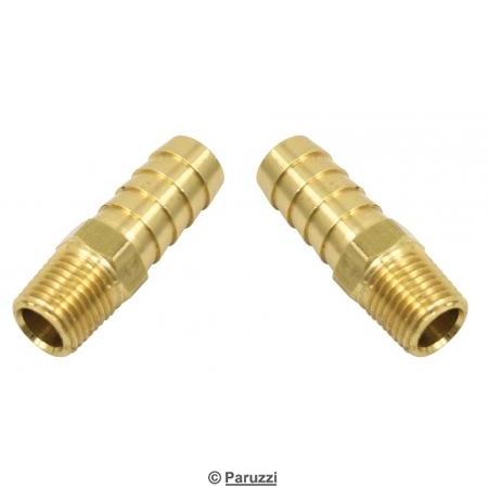 Brass hose barb male threaded (Per Pair)