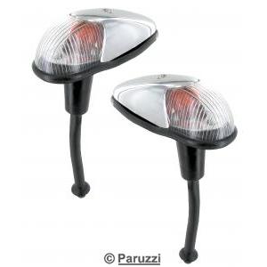 Turn indicators (clear lens) A-quality (per pair)