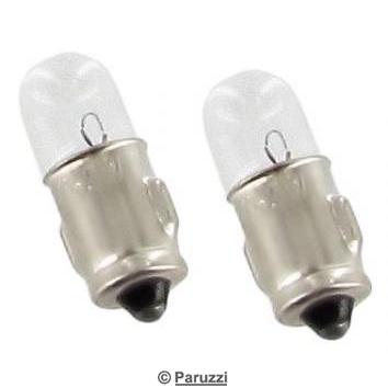 Indicator lights och dashboard instrument lighting bulbs 6V (per pair)