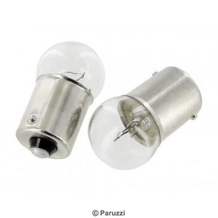 Sidelight, taillight, licence plate och interior light bulb 6V (per pair)