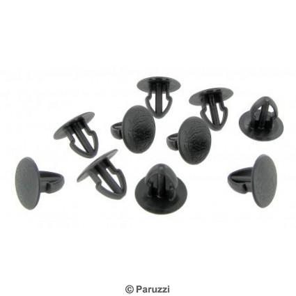 Trim panel clips black (10 pieces)