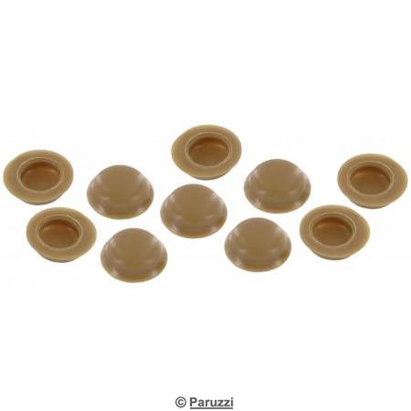 Screw cover sliding door panel brown beige (10 pieces)