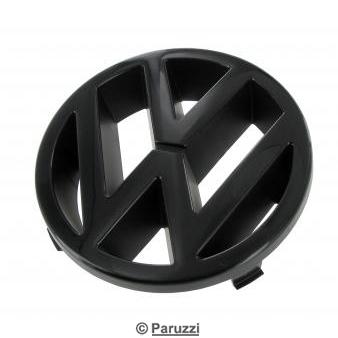 Black `VW` grille emblem