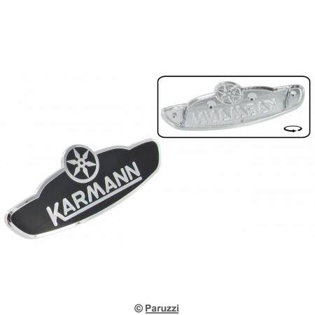 Firm `Karmann` emblem (right front panel)
