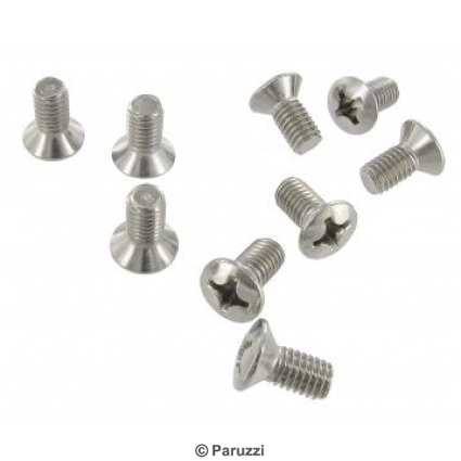 Stainless stl pan head countersunk cross screw (10 stk)