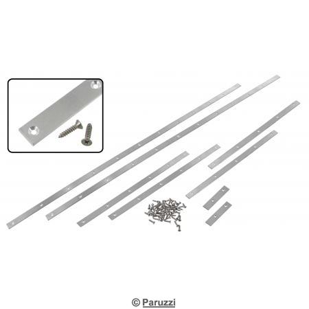 Aluminum side top frame seal inserts including screws (8-part)