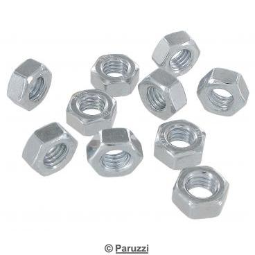 Hex nuts M6 (10 pieces)