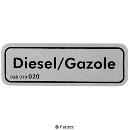 Autocolante `Diesel/Gazole`